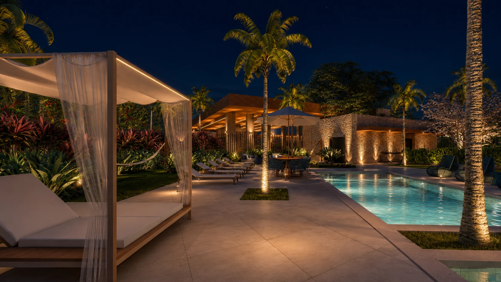 Bangalô da piscina